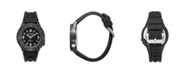 Columbia Unisex Trailhead Analog Black Silicone Strap Watch, 46mm